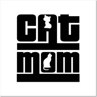 Cat Mom Posters and Art